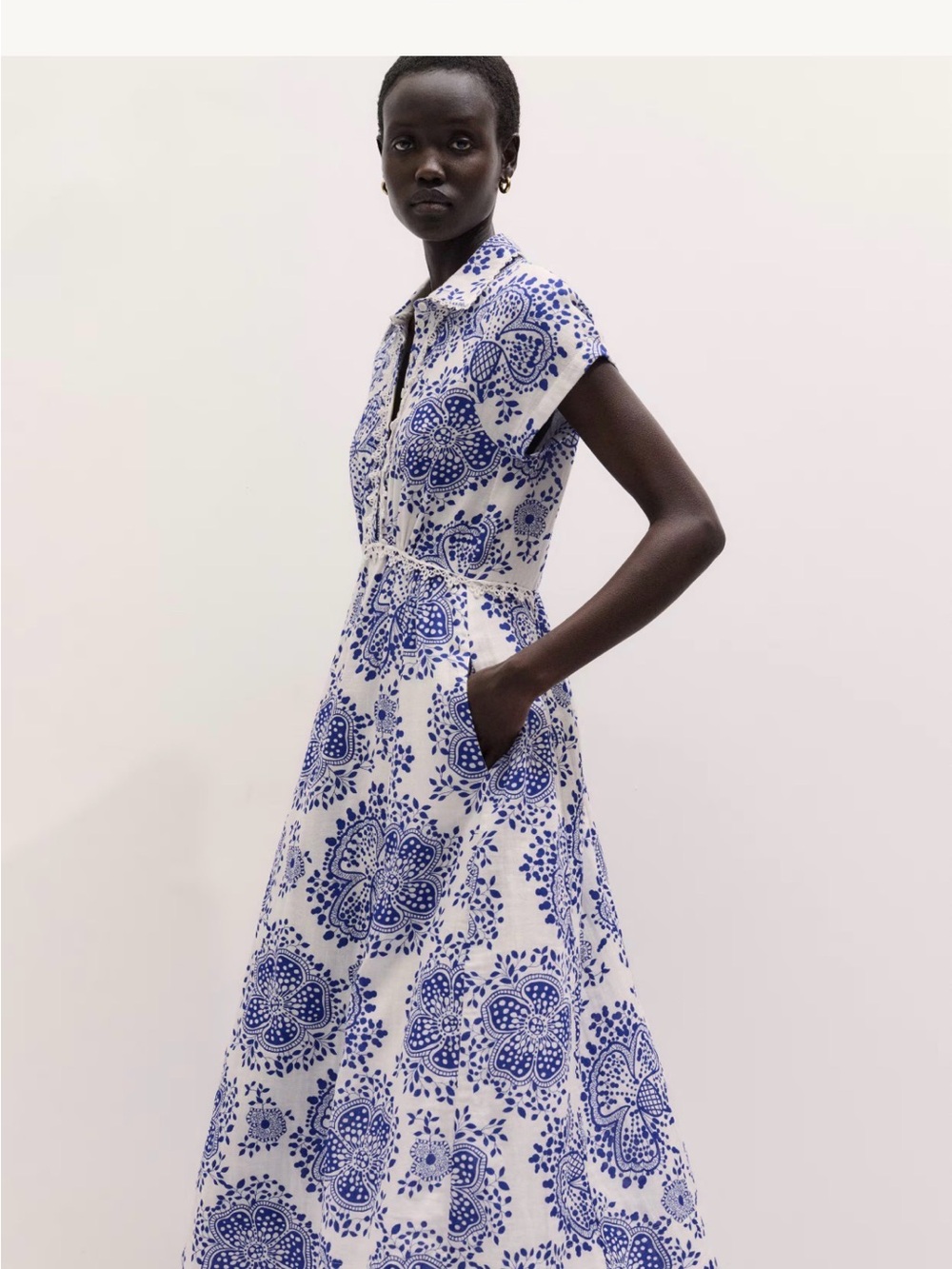ME+EM Summer Midi Dress
Cotton Cheesecloth